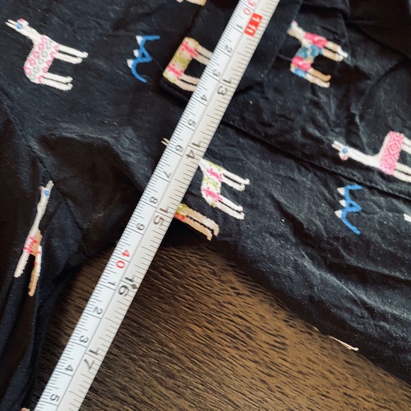 Anthropologie Maeve Llama Moonflower Henley 0 - Picture 8 of 12